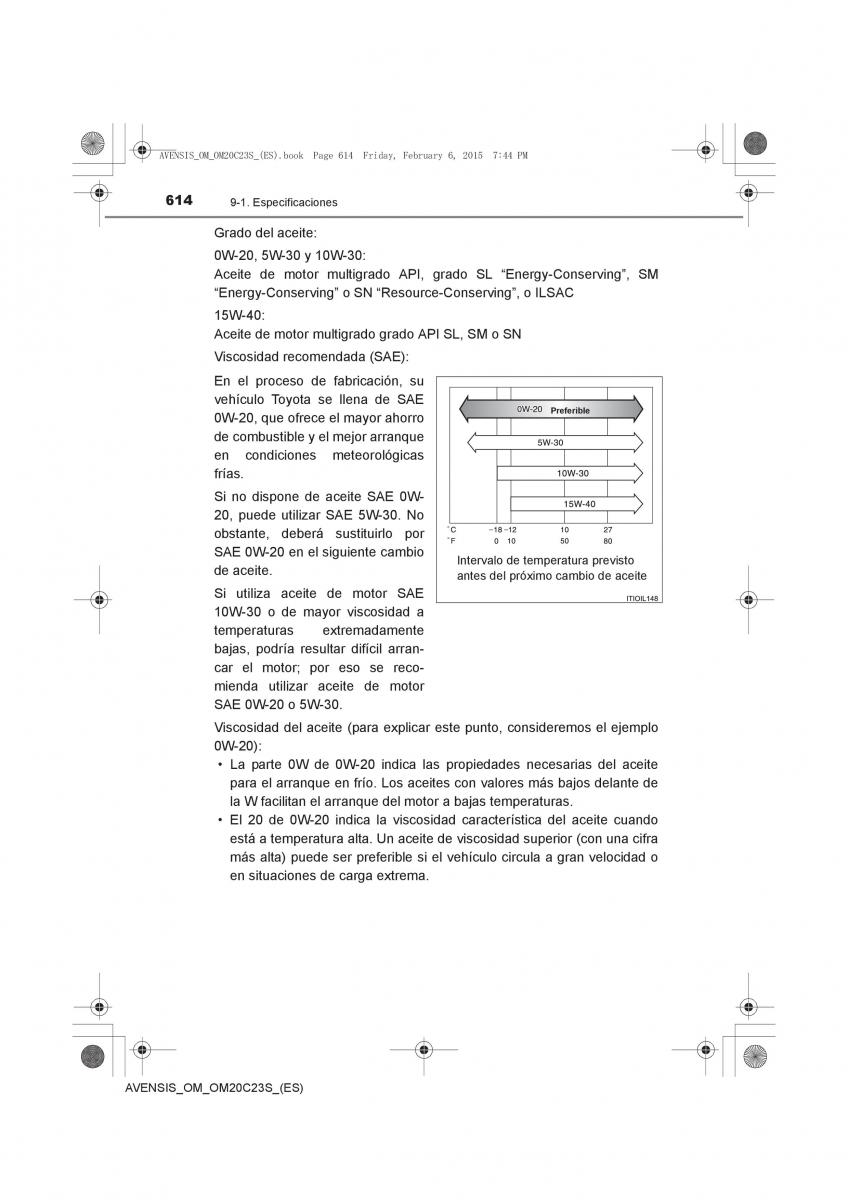 Toyota Avensis IV 4 manual del propietario / page 614