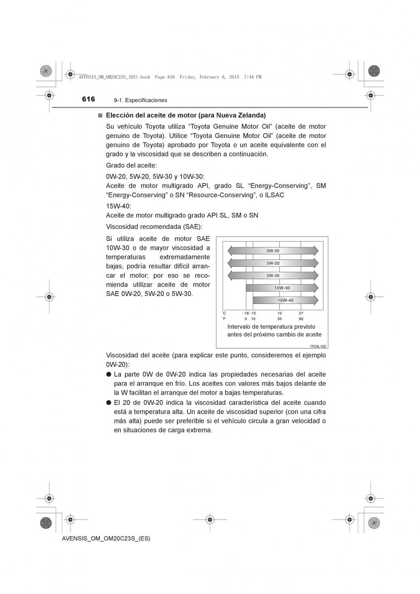 Toyota Avensis IV 4 manual del propietario / page 616