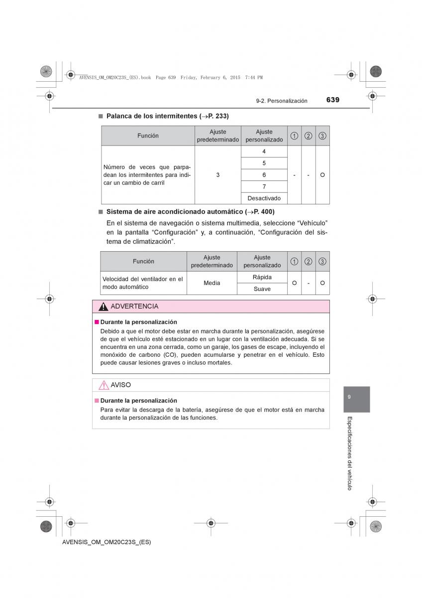 Toyota Avensis IV 4 manual del propietario / page 639