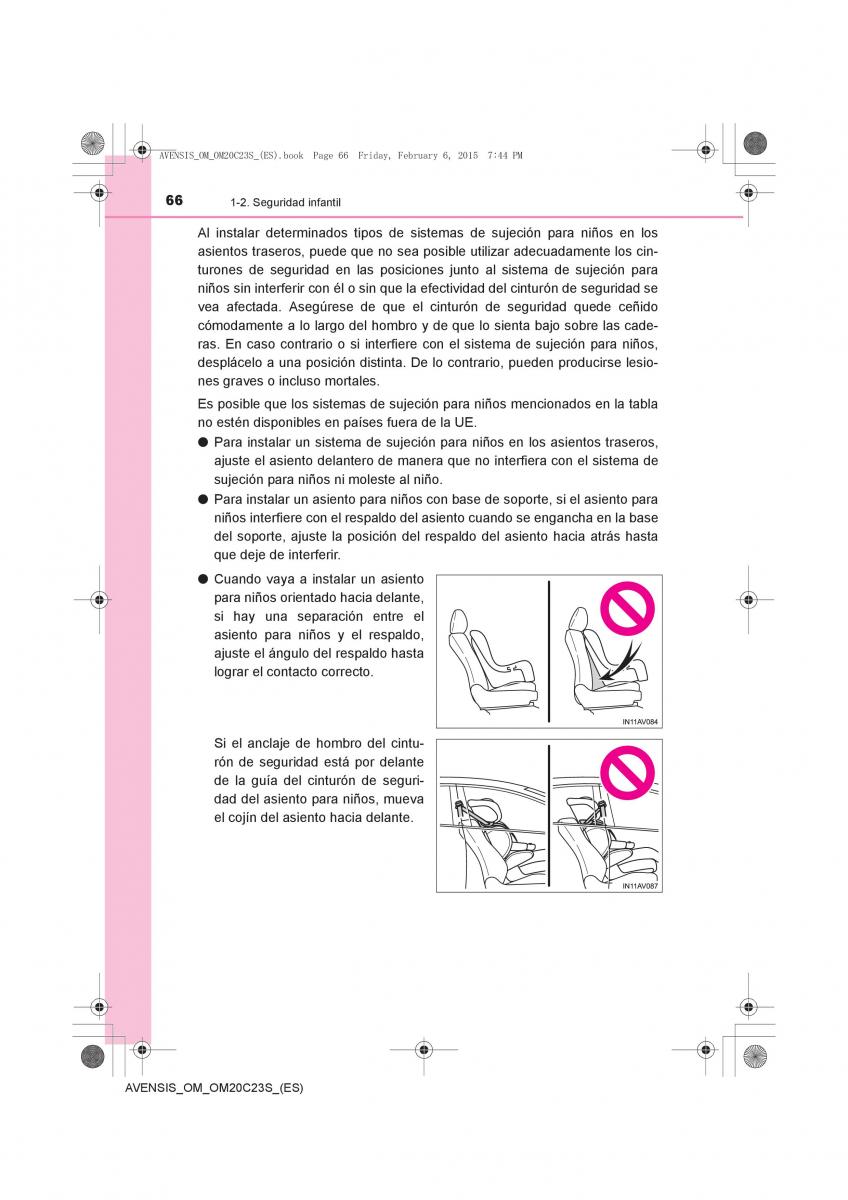 Toyota Avensis IV 4 manual del propietario / page 66