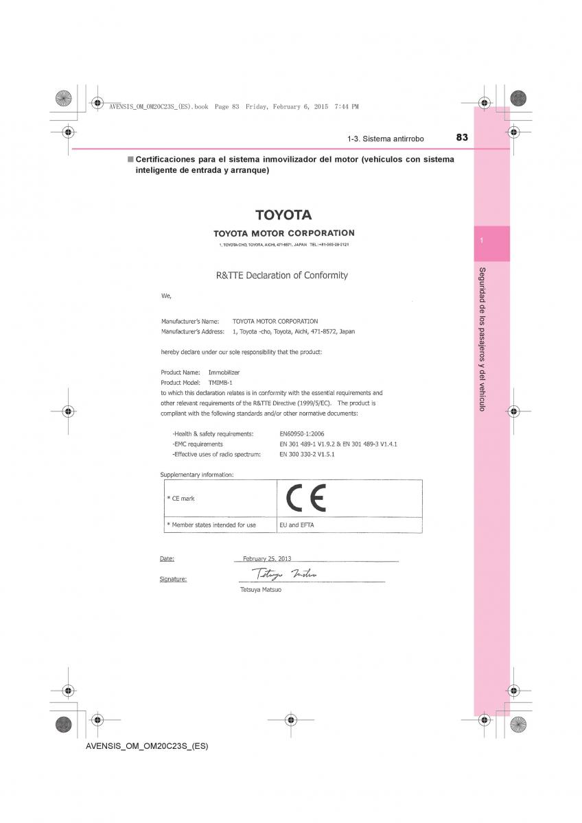 Toyota Avensis IV 4 manual del propietario / page 83