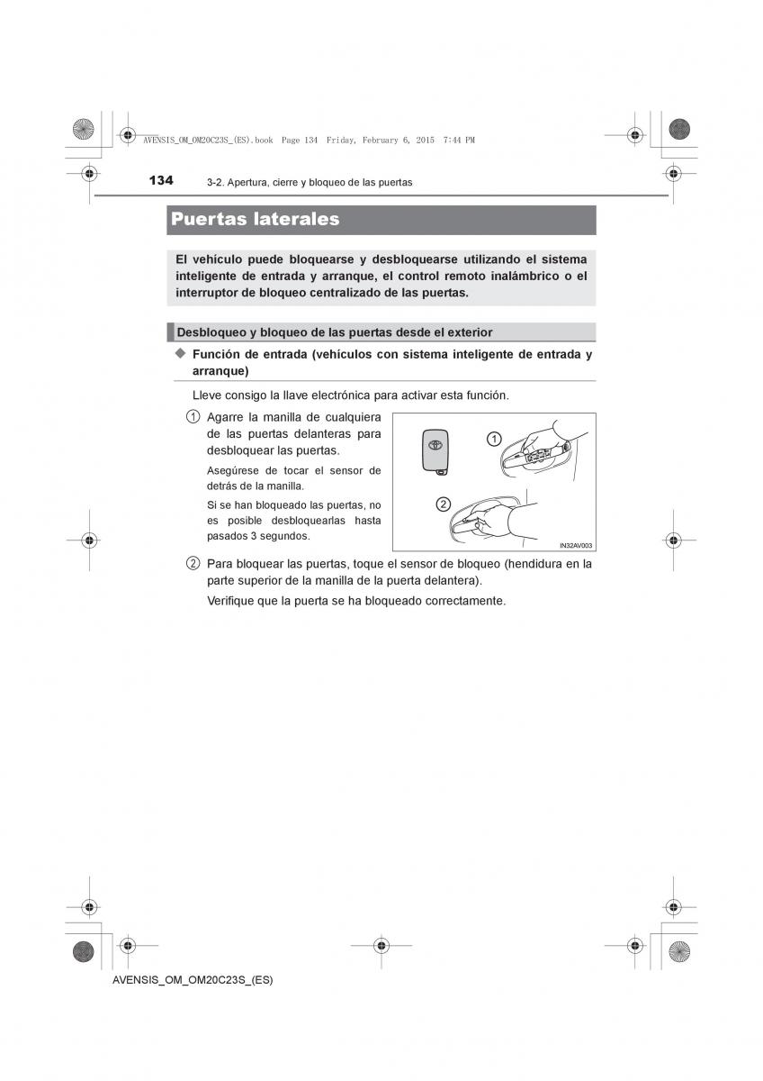 Toyota Avensis IV 4 manual del propietario / page 134