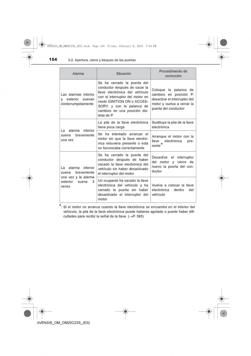 Toyota Avensis IV 4 manual del propietario / page 154