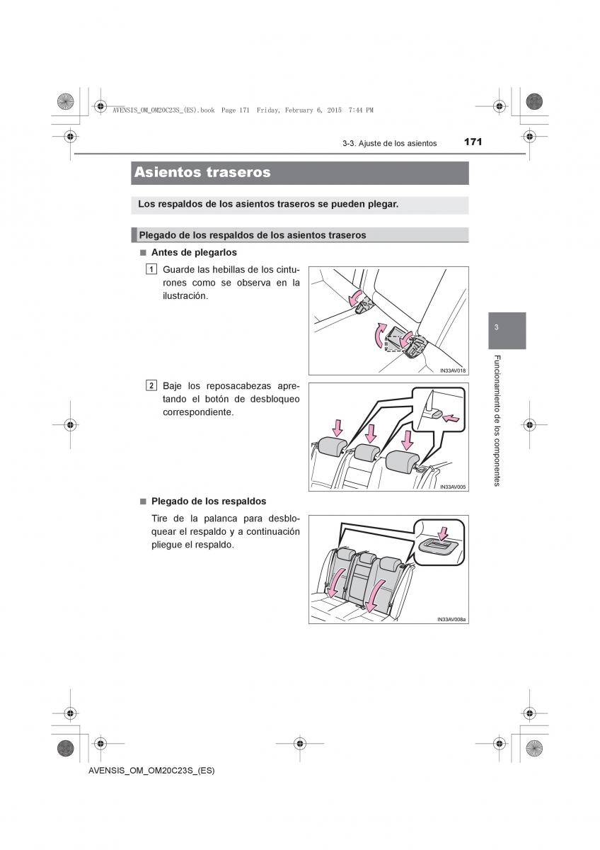 Toyota Avensis IV 4 manual del propietario / page 171