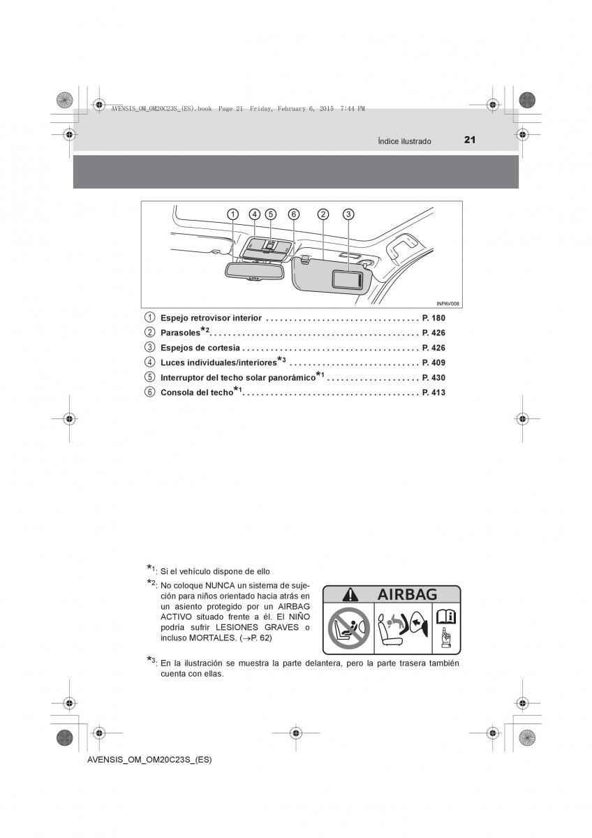 Toyota Avensis IV 4 manual del propietario / page 21