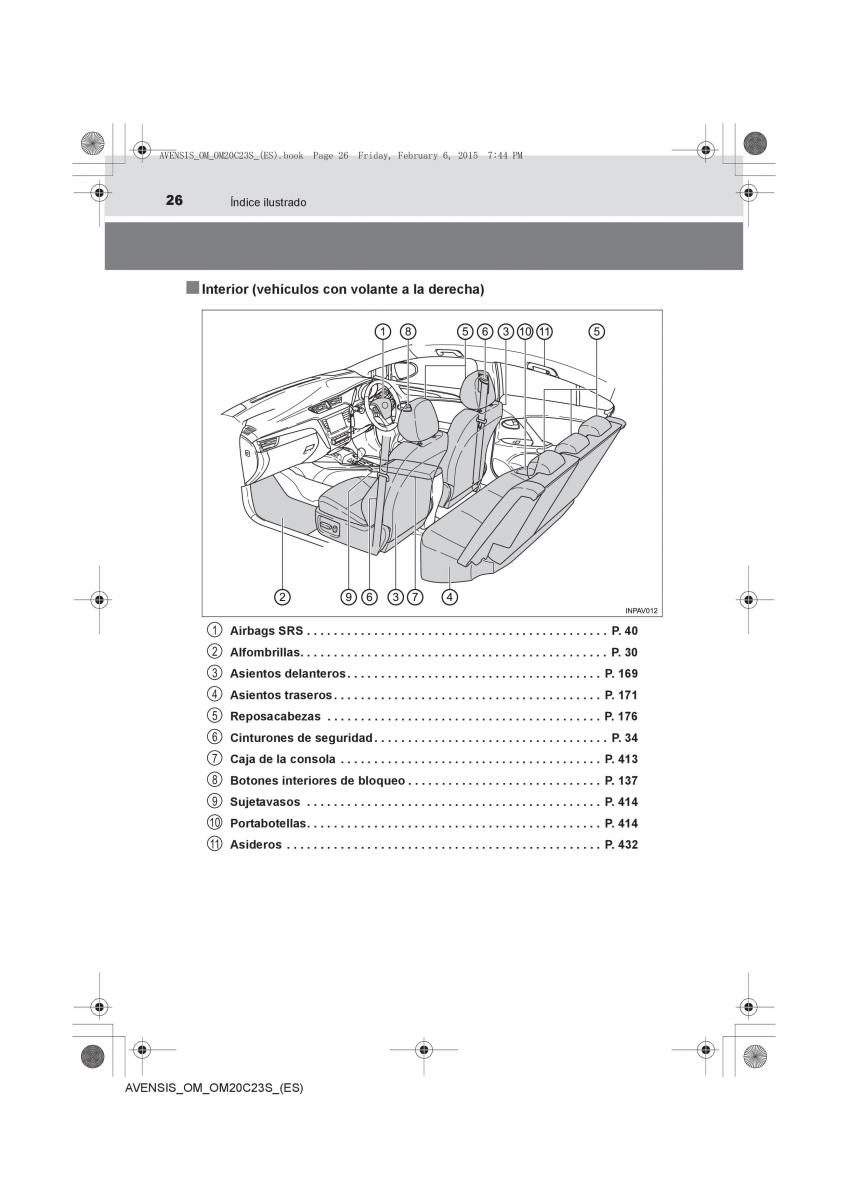 Toyota Avensis IV 4 manual del propietario / page 26