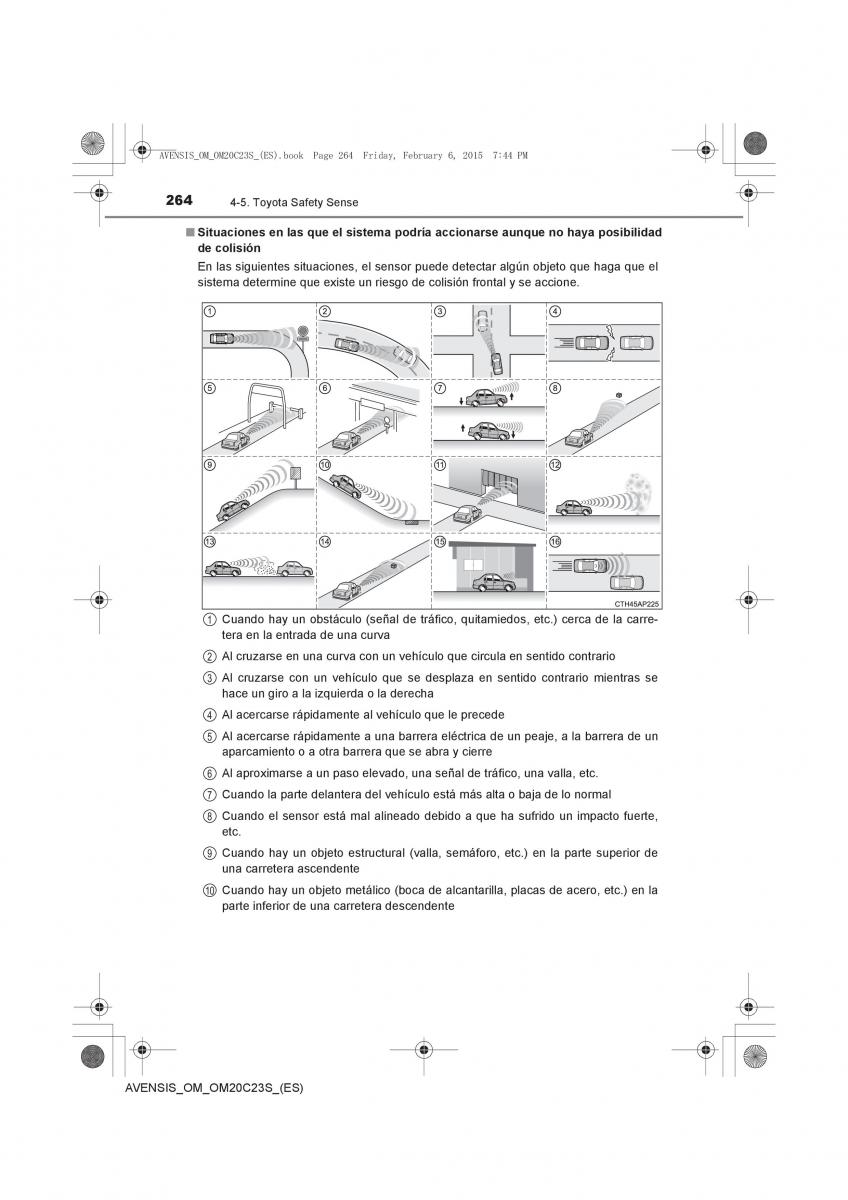 Toyota Avensis IV 4 manual del propietario / page 264