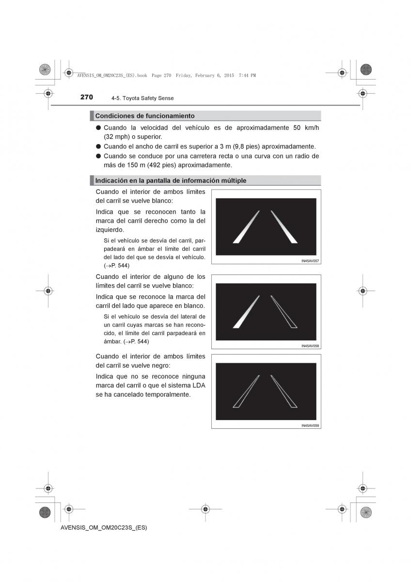 Toyota Avensis IV 4 manual del propietario / page 270