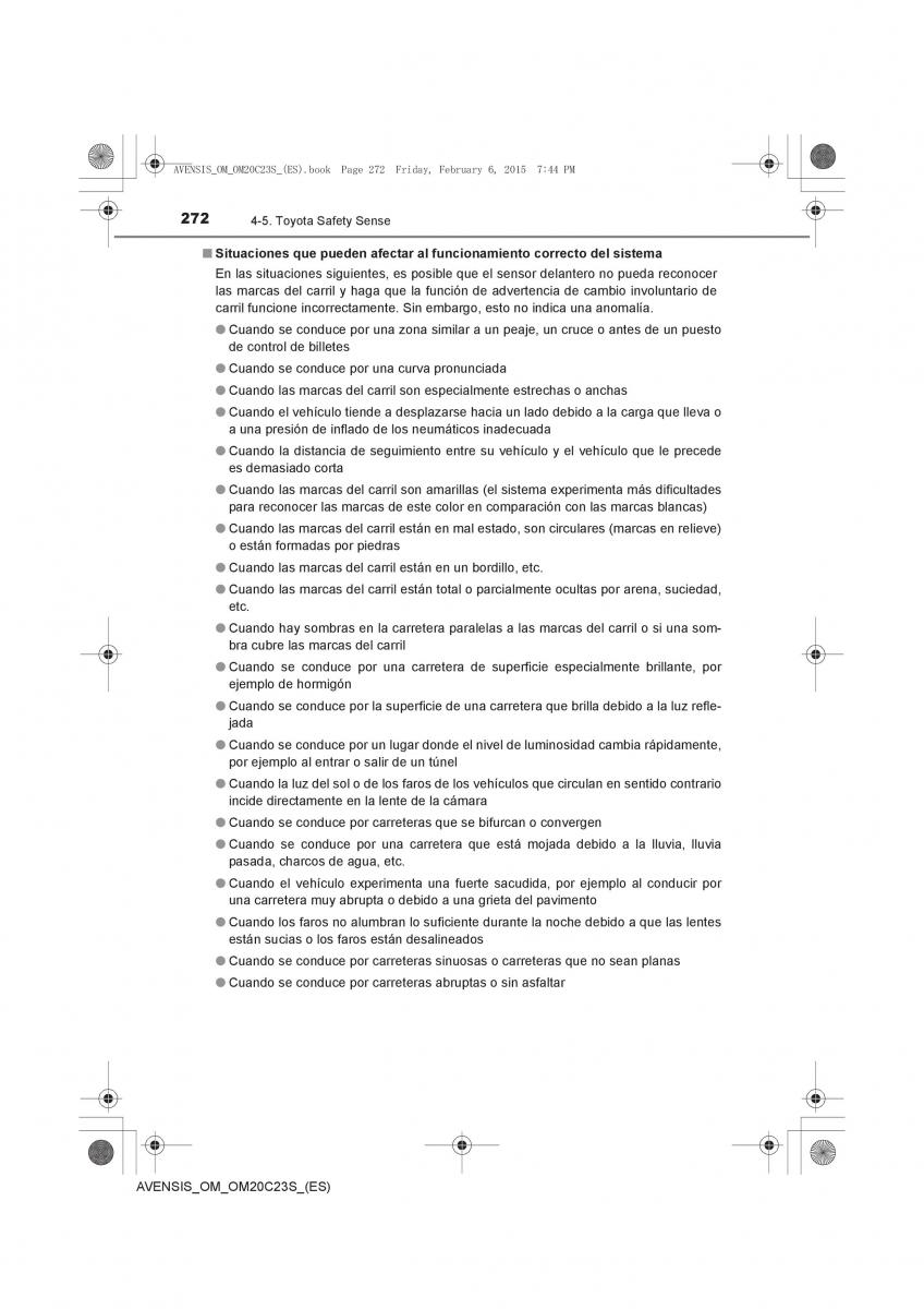 Toyota Avensis IV 4 manual del propietario / page 272