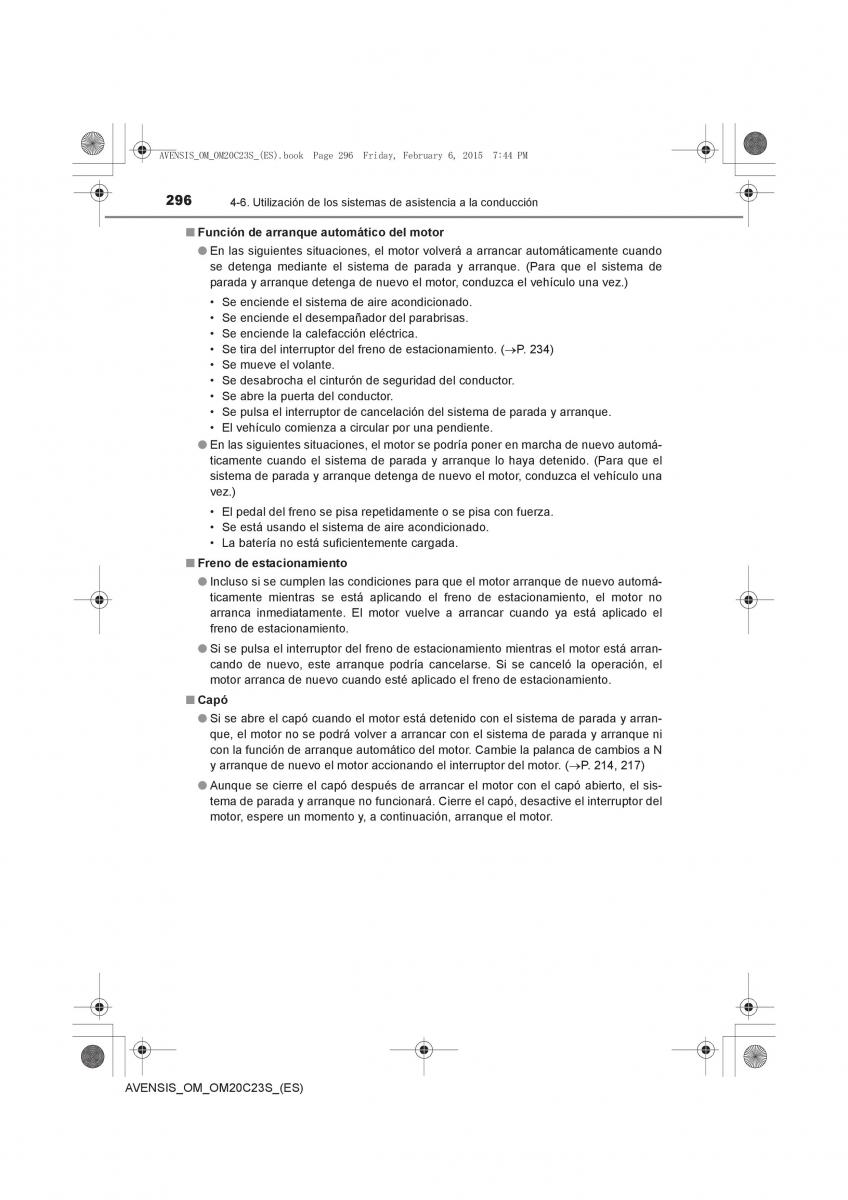 Toyota Avensis IV 4 manual del propietario / page 296