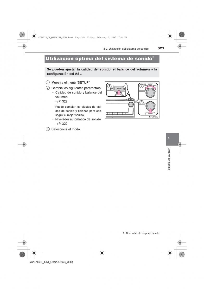 Toyota Avensis IV 4 manual del propietario / page 321