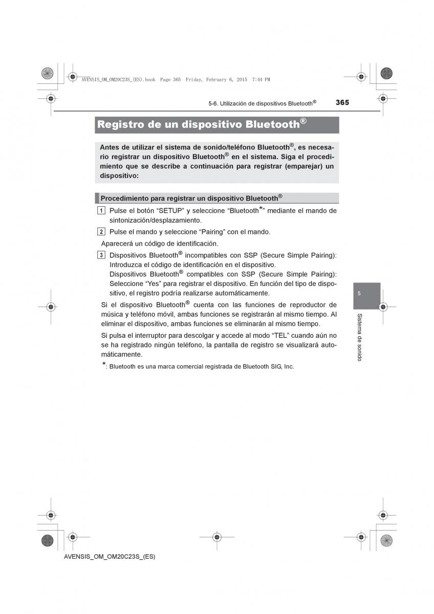 Toyota Avensis IV 4 manual del propietario / page 365