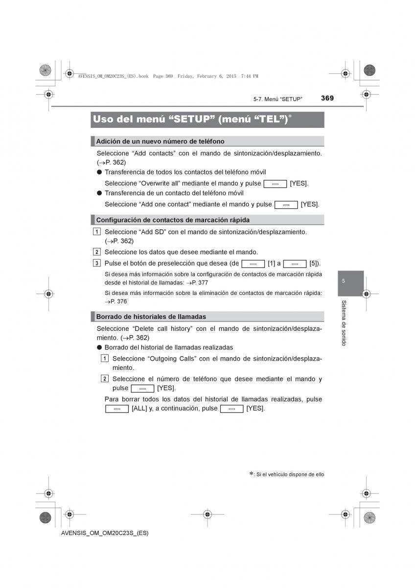 Toyota Avensis IV 4 manual del propietario / page 369