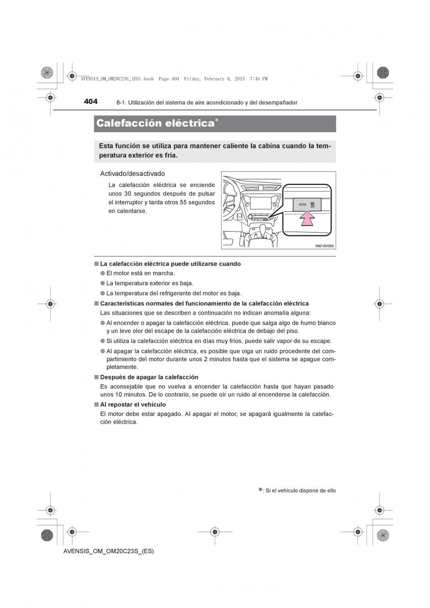 Toyota Avensis IV 4 manual del propietario / page 404