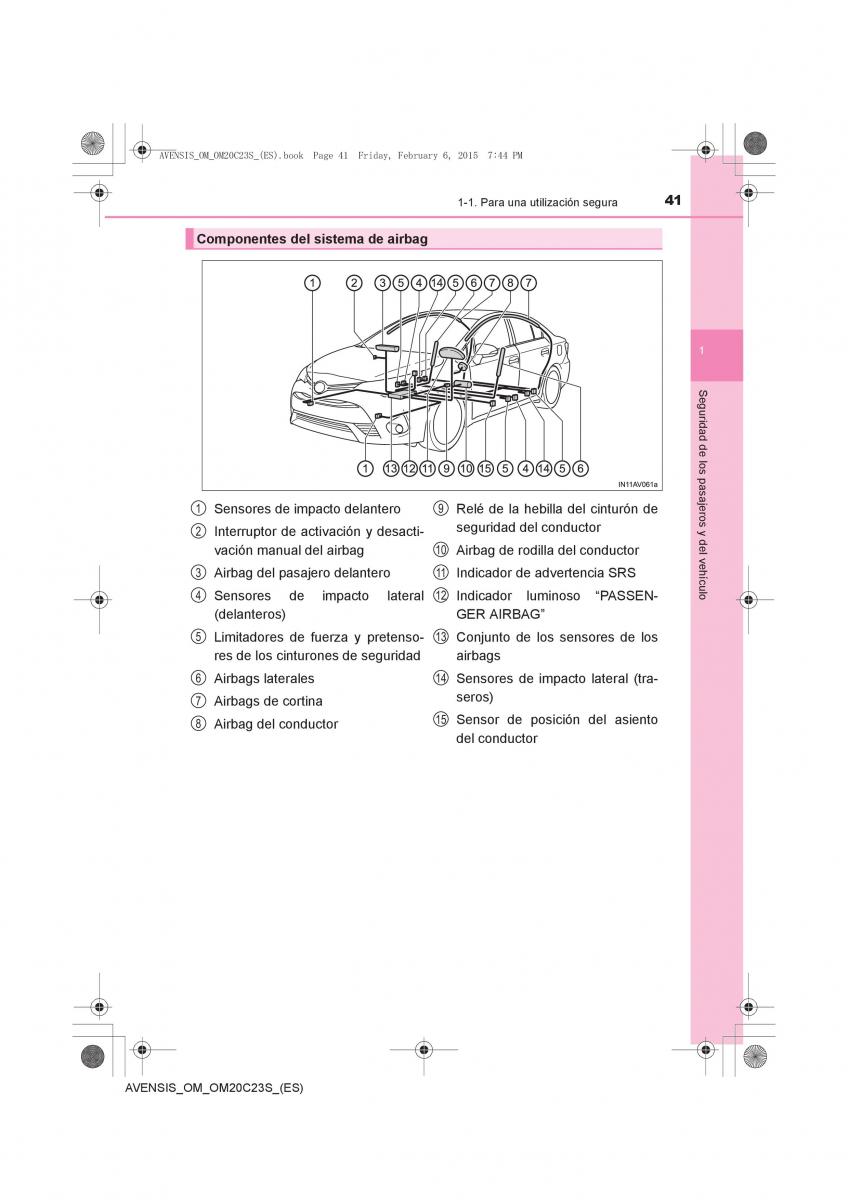 Toyota Avensis IV 4 manual del propietario / page 41