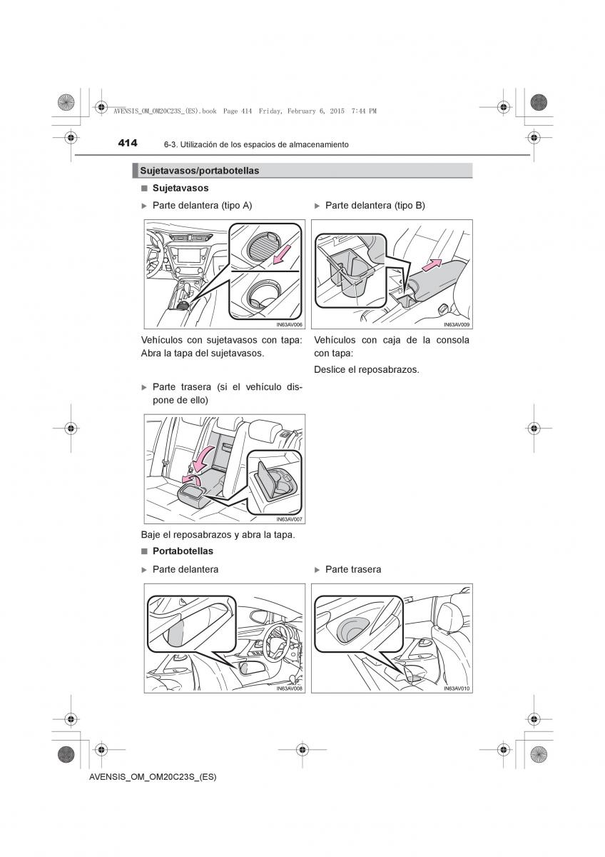 Toyota Avensis IV 4 manual del propietario / page 414