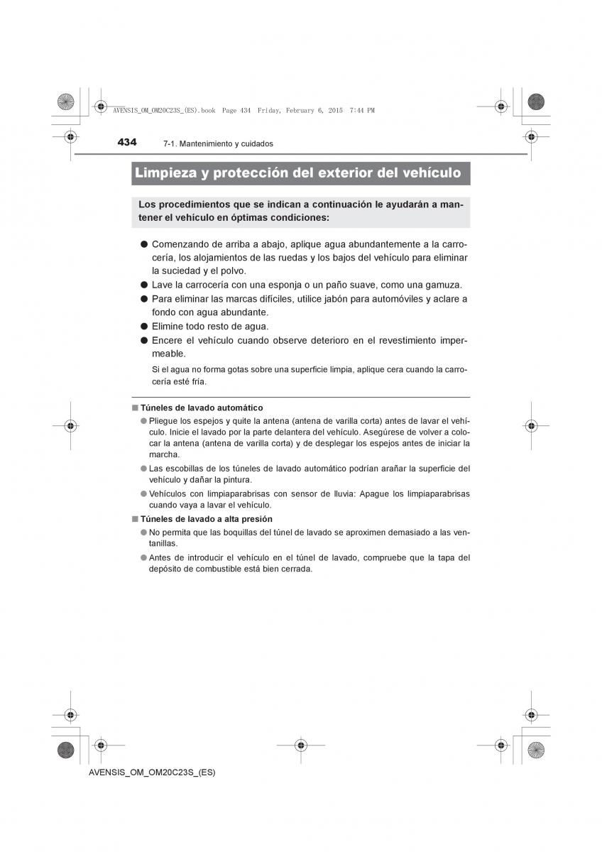 Toyota Avensis IV 4 manual del propietario / page 434