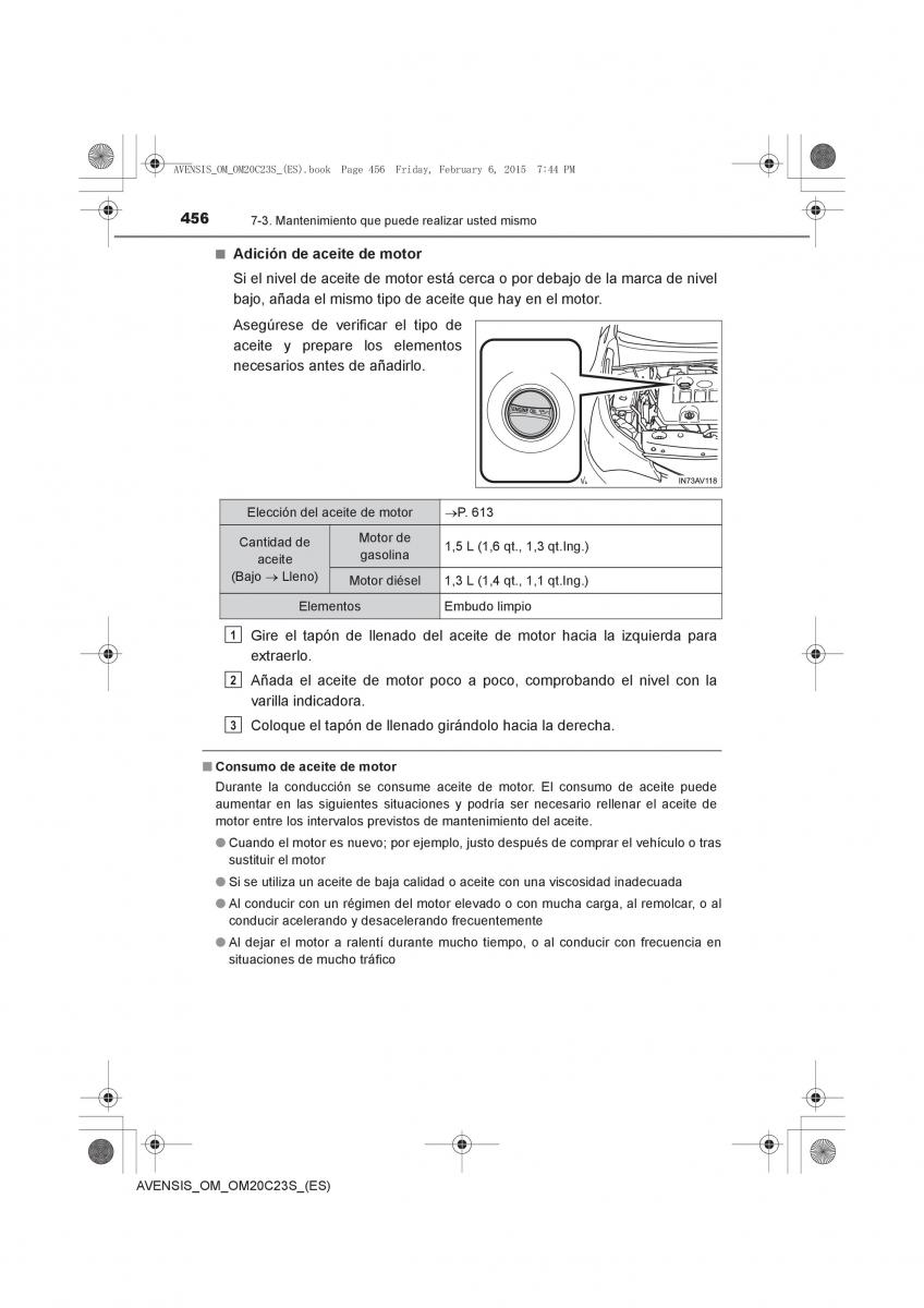 Toyota Avensis IV 4 manual del propietario / page 456