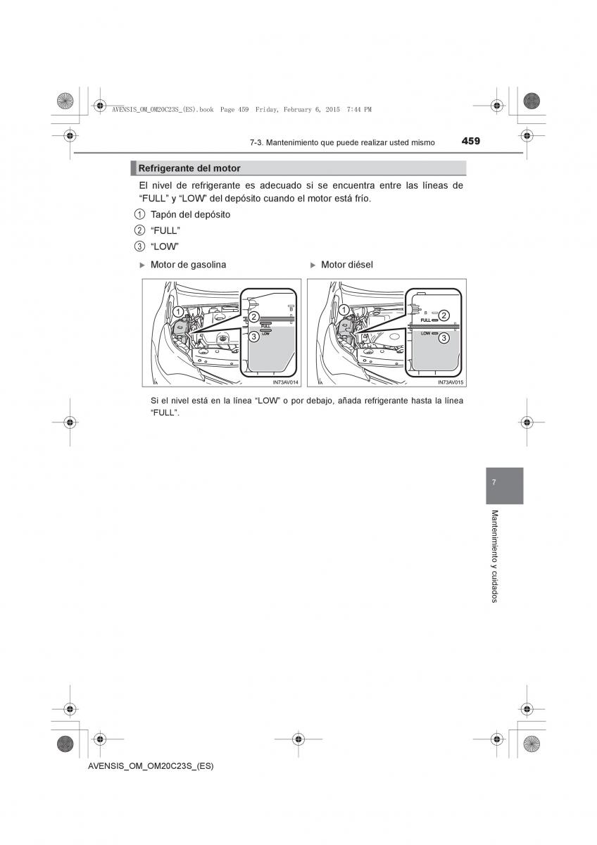 Toyota Avensis IV 4 manual del propietario / page 459