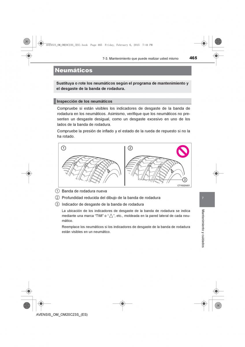 Toyota Avensis IV 4 manual del propietario / page 465