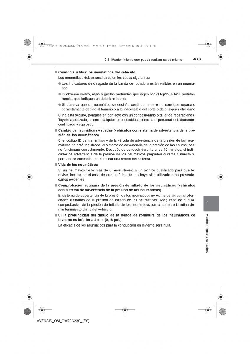 Toyota Avensis IV 4 manual del propietario / page 473