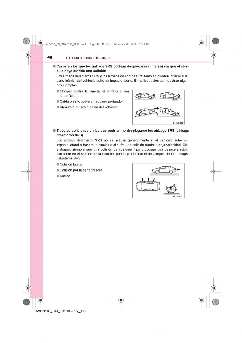 Toyota Avensis IV 4 manual del propietario / page 48