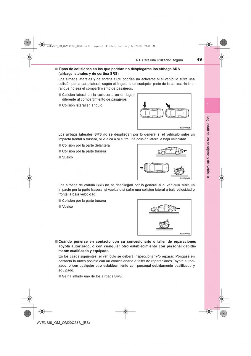 Toyota Avensis IV 4 manual del propietario / page 49