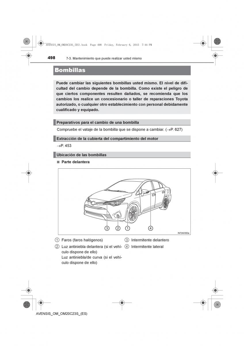 Toyota Avensis IV 4 manual del propietario / page 498