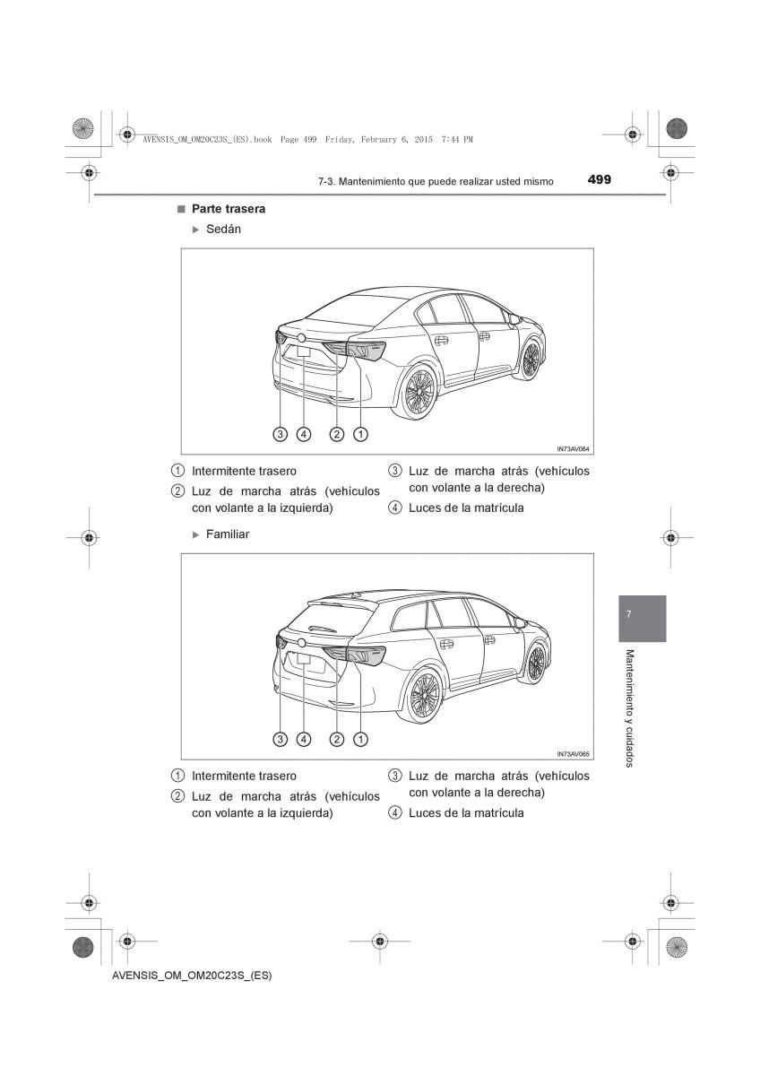 Toyota Avensis IV 4 manual del propietario / page 499