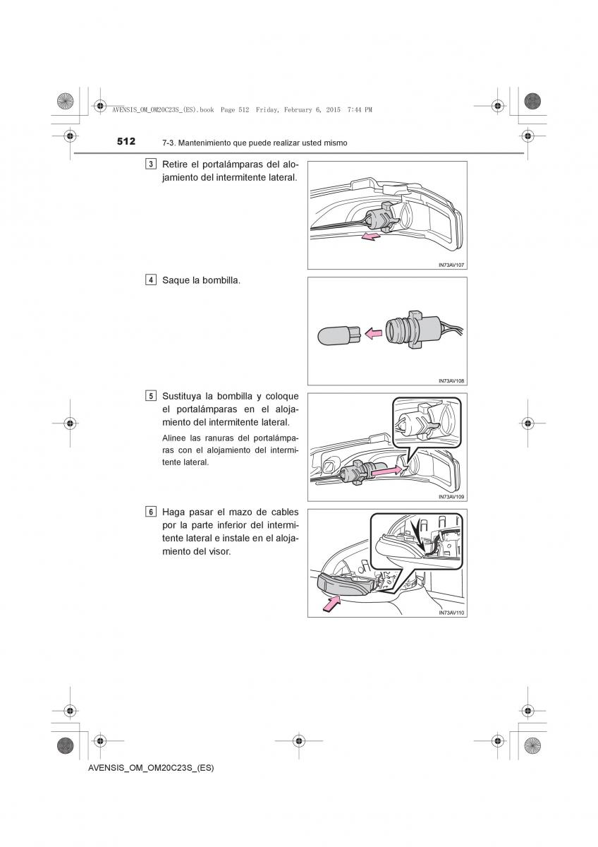 Toyota Avensis IV 4 manual del propietario / page 512