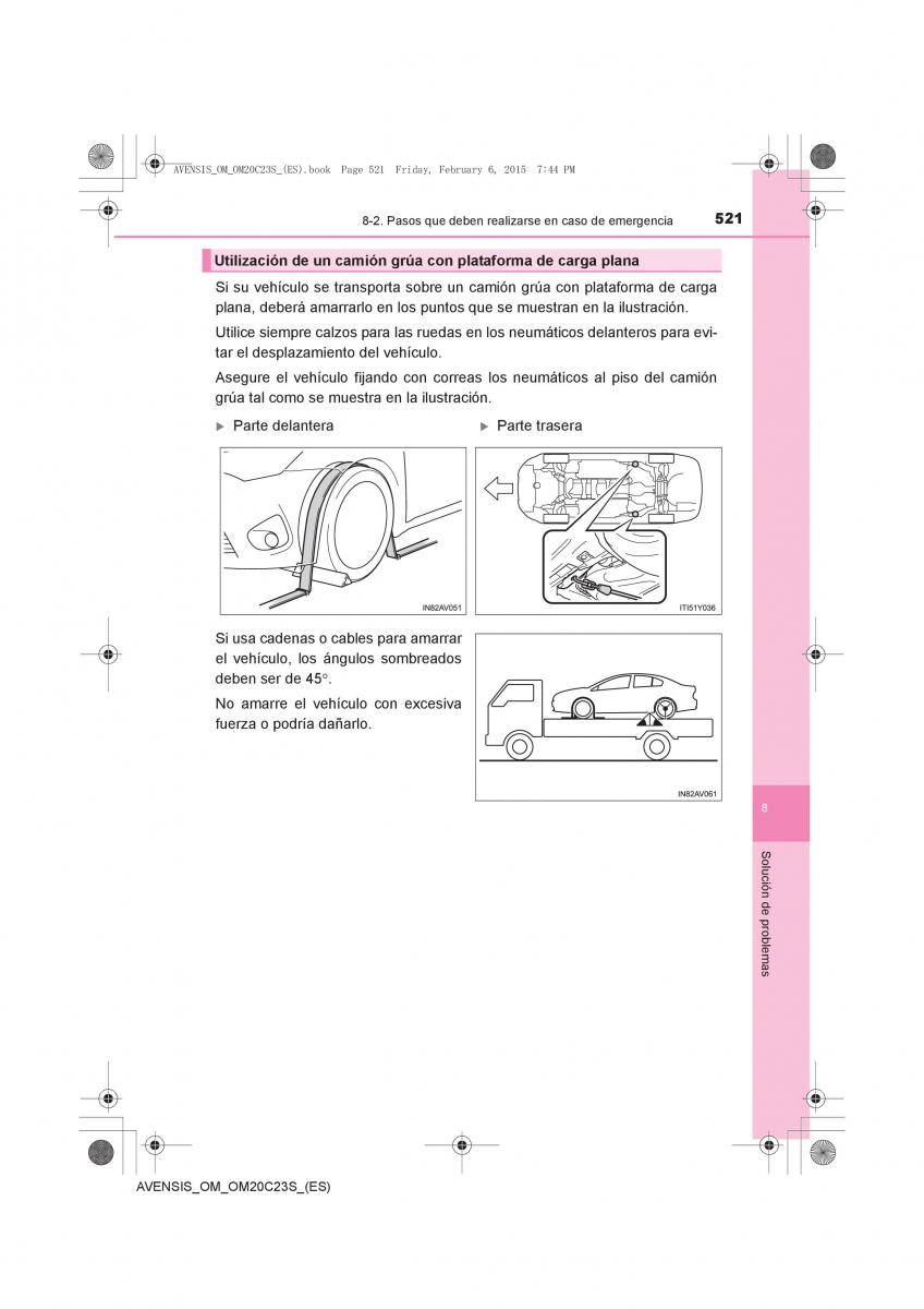 Toyota Avensis IV 4 manual del propietario / page 521