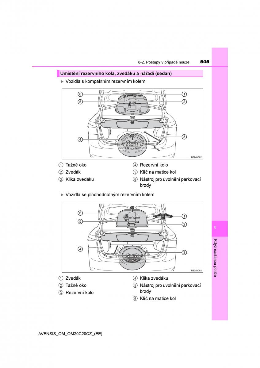 Toyota Avensis IV 4 navod k obsludze / page 545