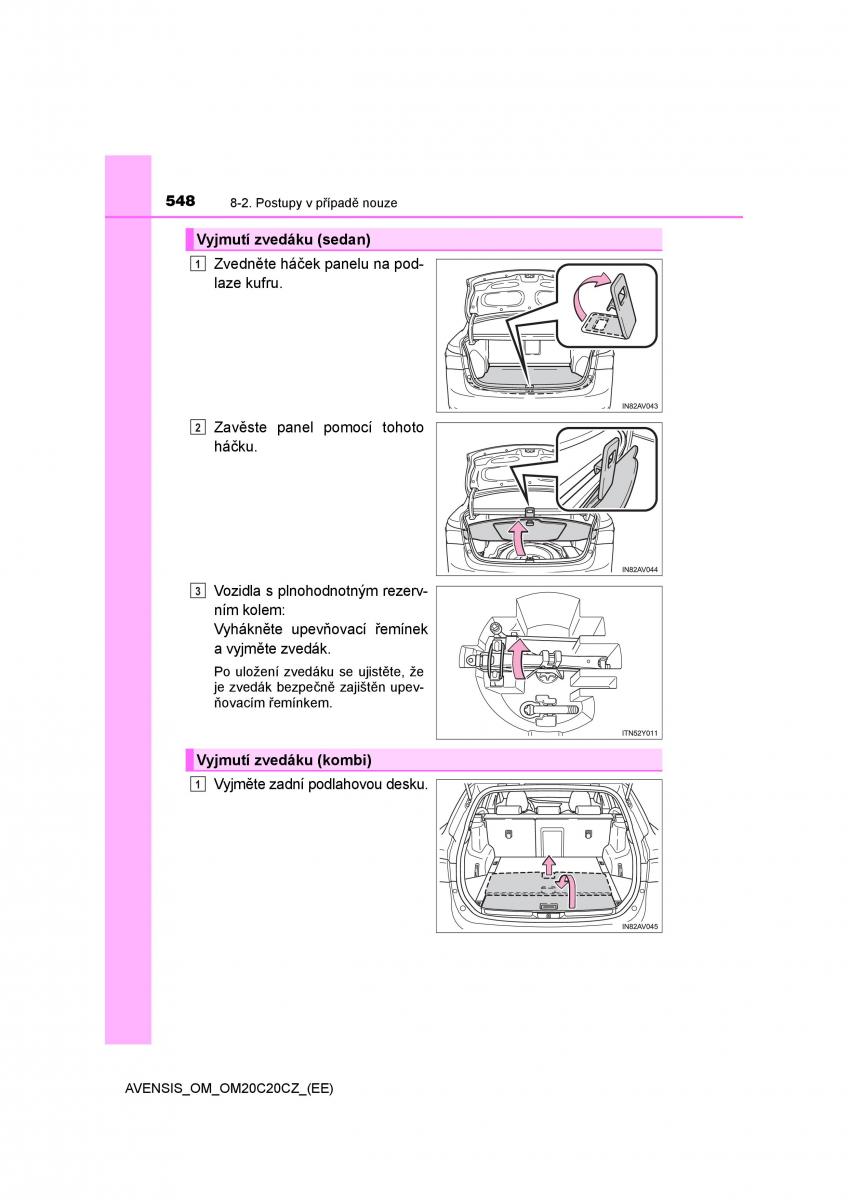 Toyota Avensis IV 4 navod k obsludze / page 548