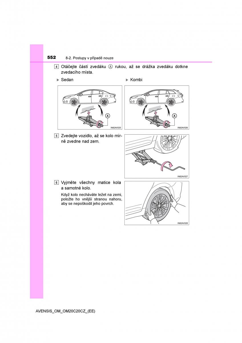 Toyota Avensis IV 4 navod k obsludze / page 552