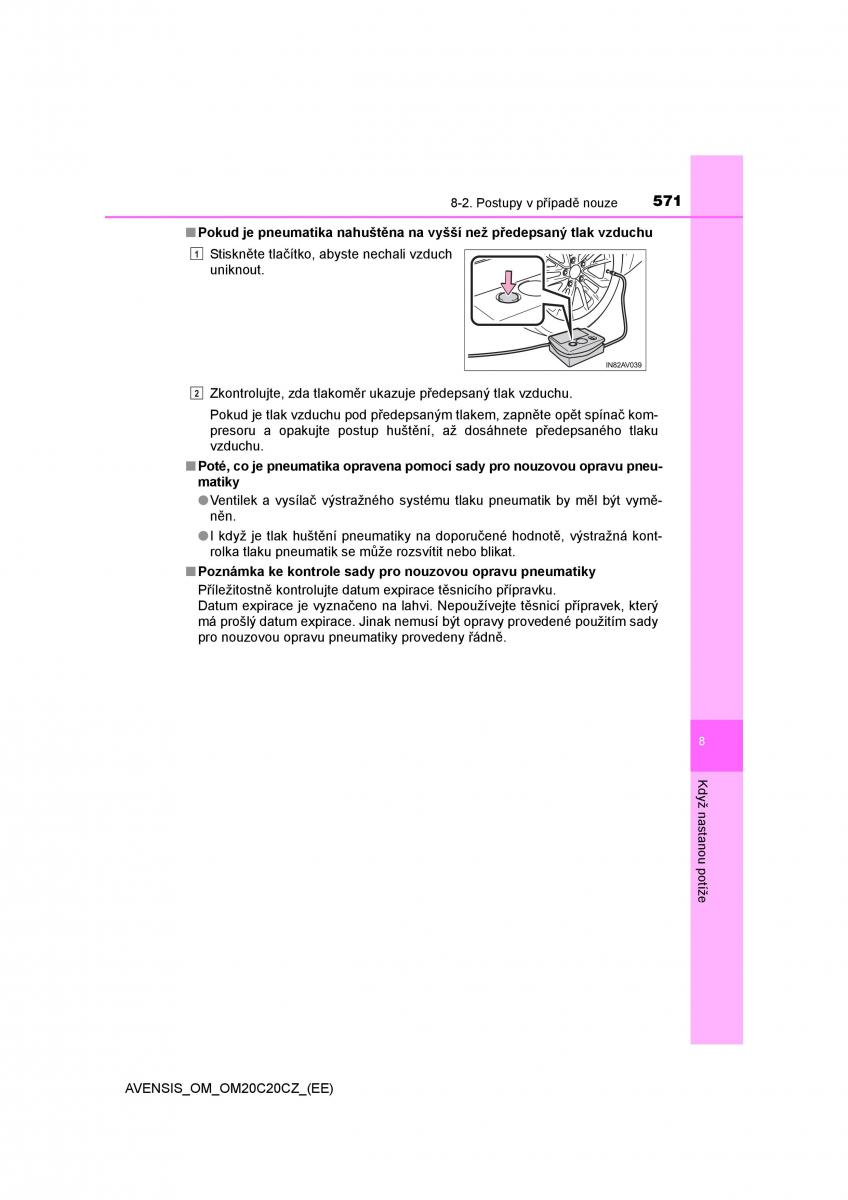 Toyota Avensis IV 4 navod k obsludze / page 571