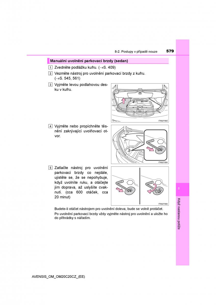 Toyota Avensis IV 4 navod k obsludze / page 579