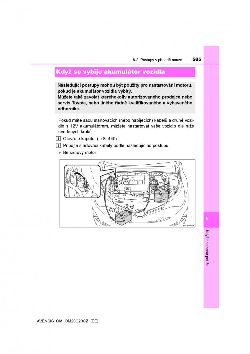 Toyota Avensis IV 4 navod k obsludze / page 585