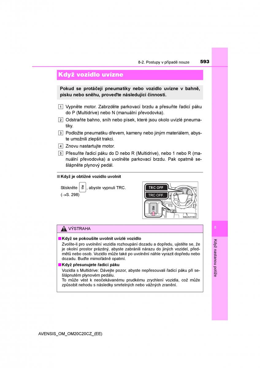 Toyota Avensis IV 4 navod k obsludze / page 593