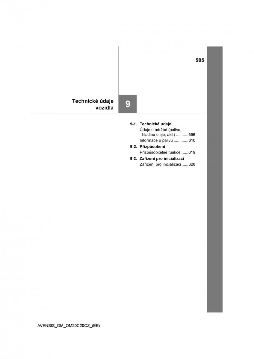 Toyota Avensis IV 4 navod k obsludze / page 595