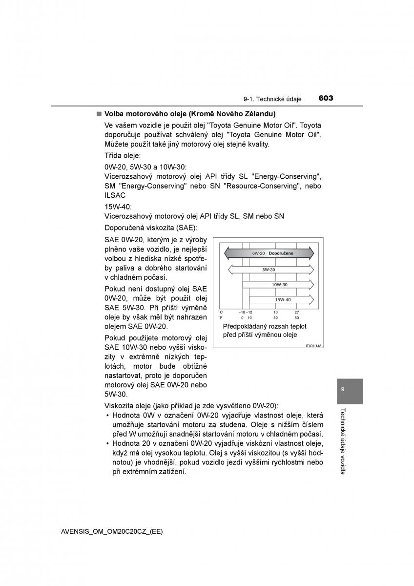 Toyota Avensis IV 4 navod k obsludze / page 603