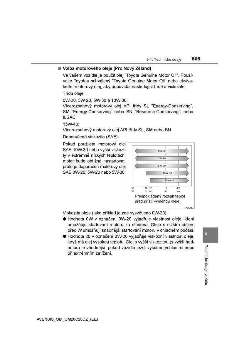 Toyota Avensis IV 4 navod k obsludze / page 605