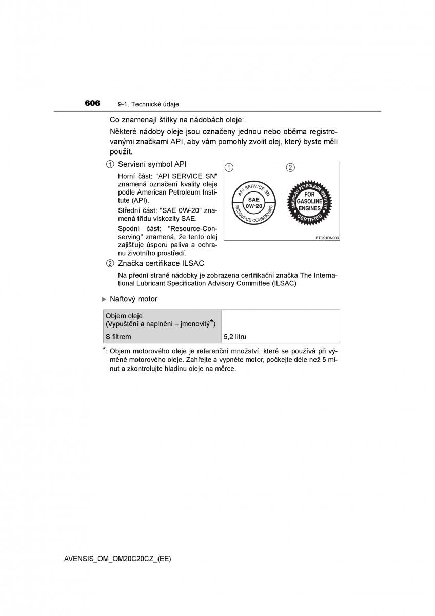 Toyota Avensis IV 4 navod k obsludze / page 606