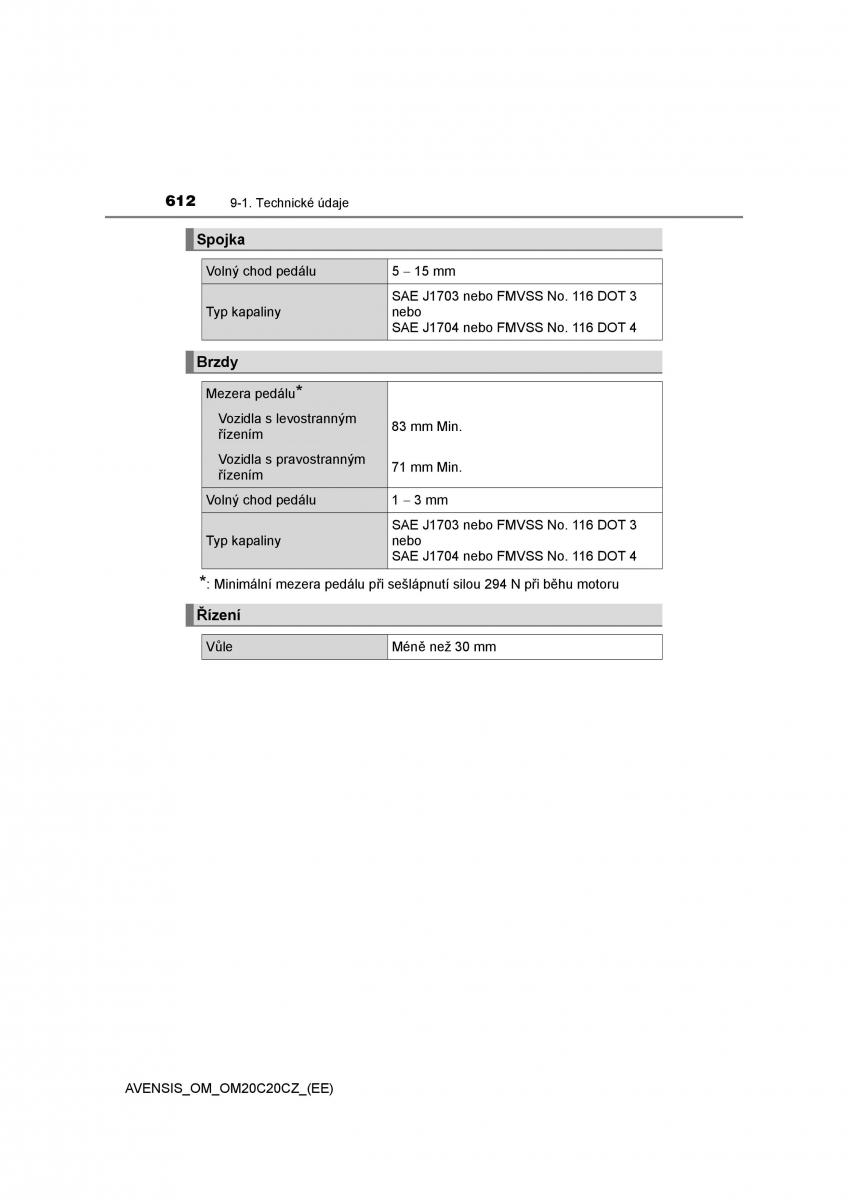 Toyota Avensis IV 4 navod k obsludze / page 612