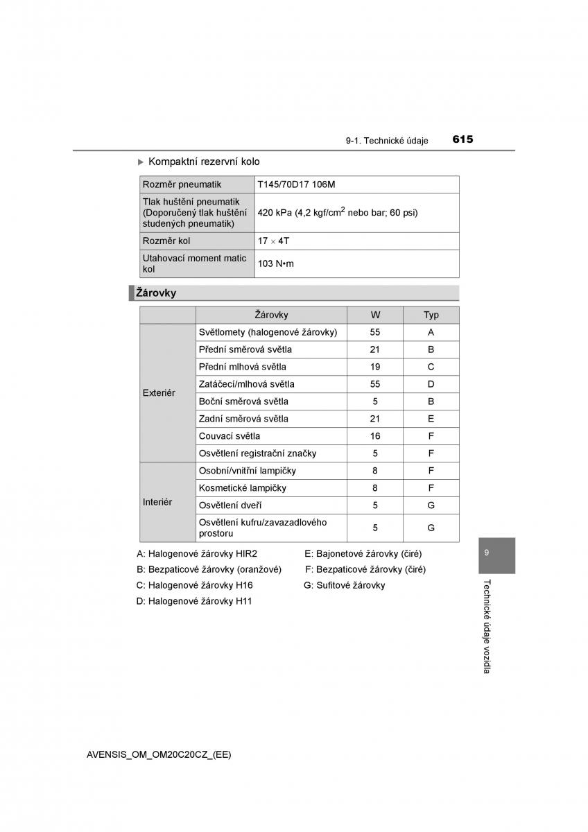 Toyota Avensis IV 4 navod k obsludze / page 615