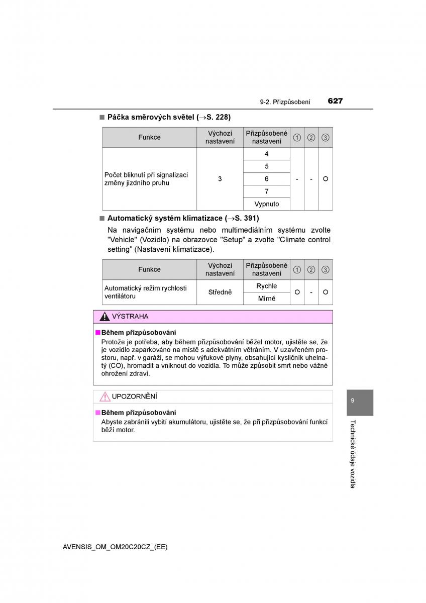 Toyota Avensis IV 4 navod k obsludze / page 627