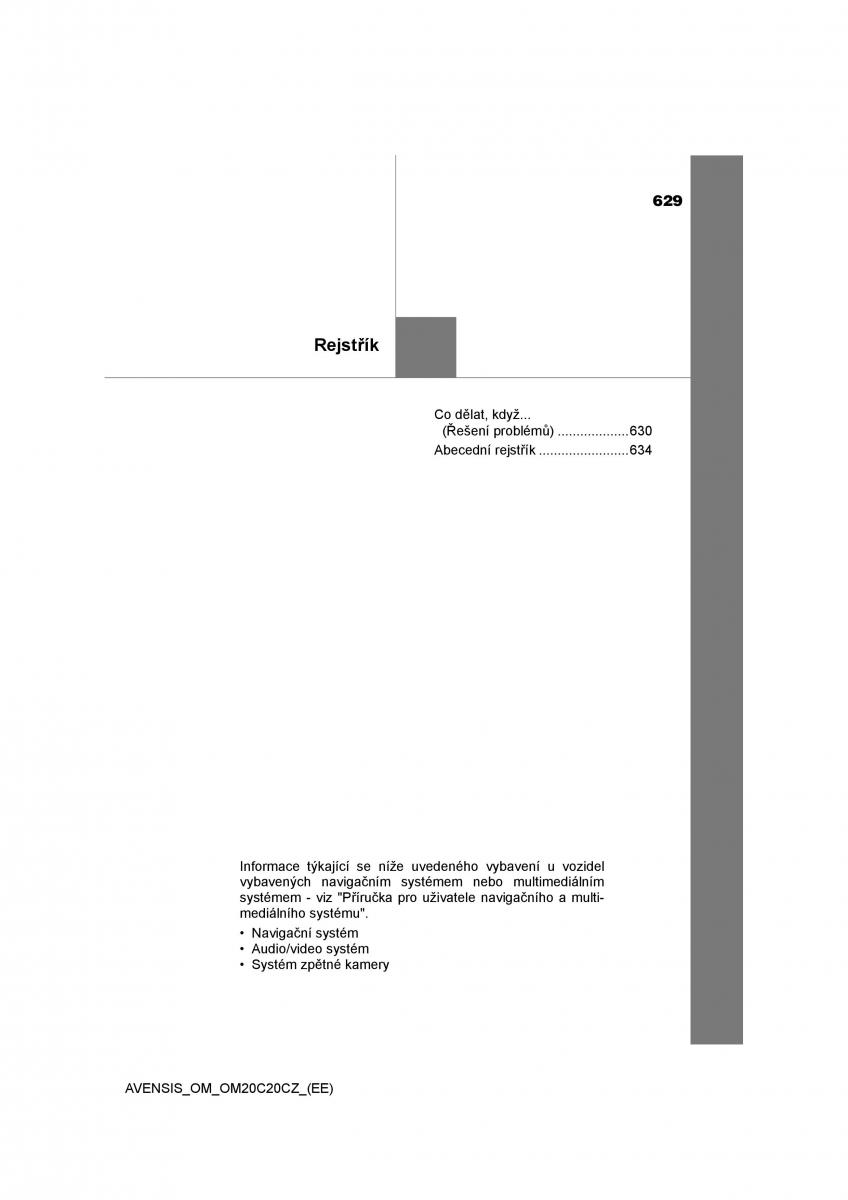 Toyota Avensis IV 4 navod k obsludze / page 629