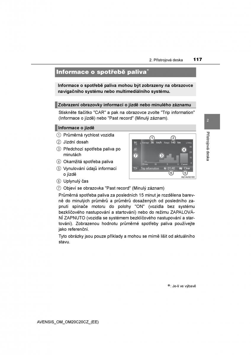 Toyota Avensis IV 4 navod k obsludze / page 117