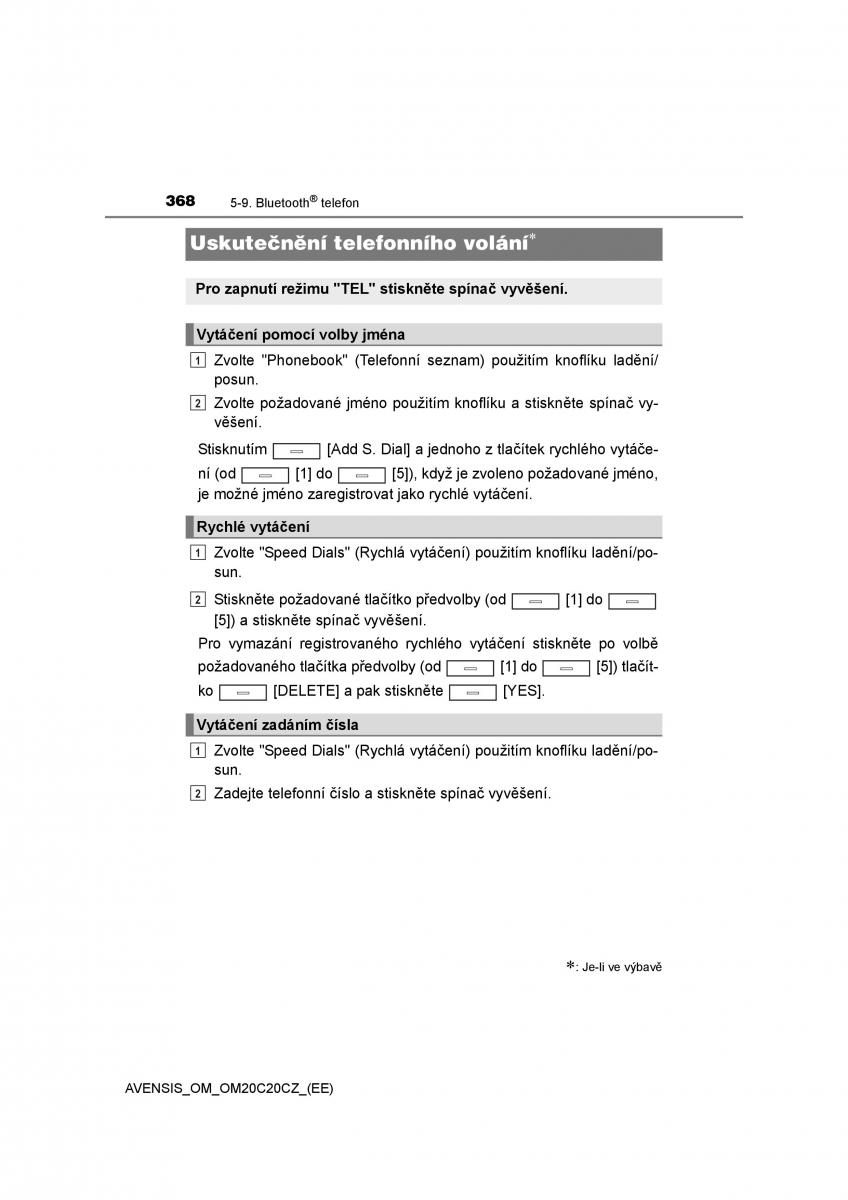 Toyota Avensis IV 4 navod k obsludze / page 368