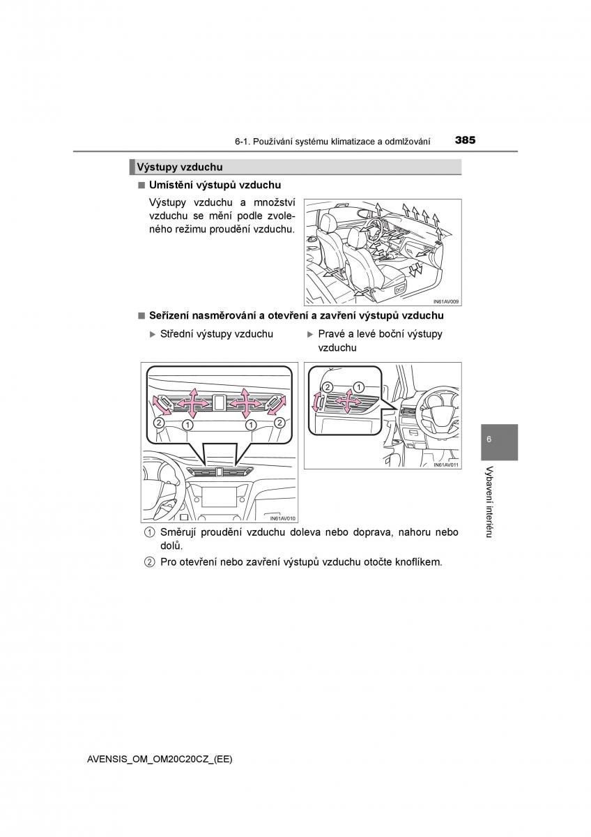 Toyota Avensis IV 4 navod k obsludze / page 385