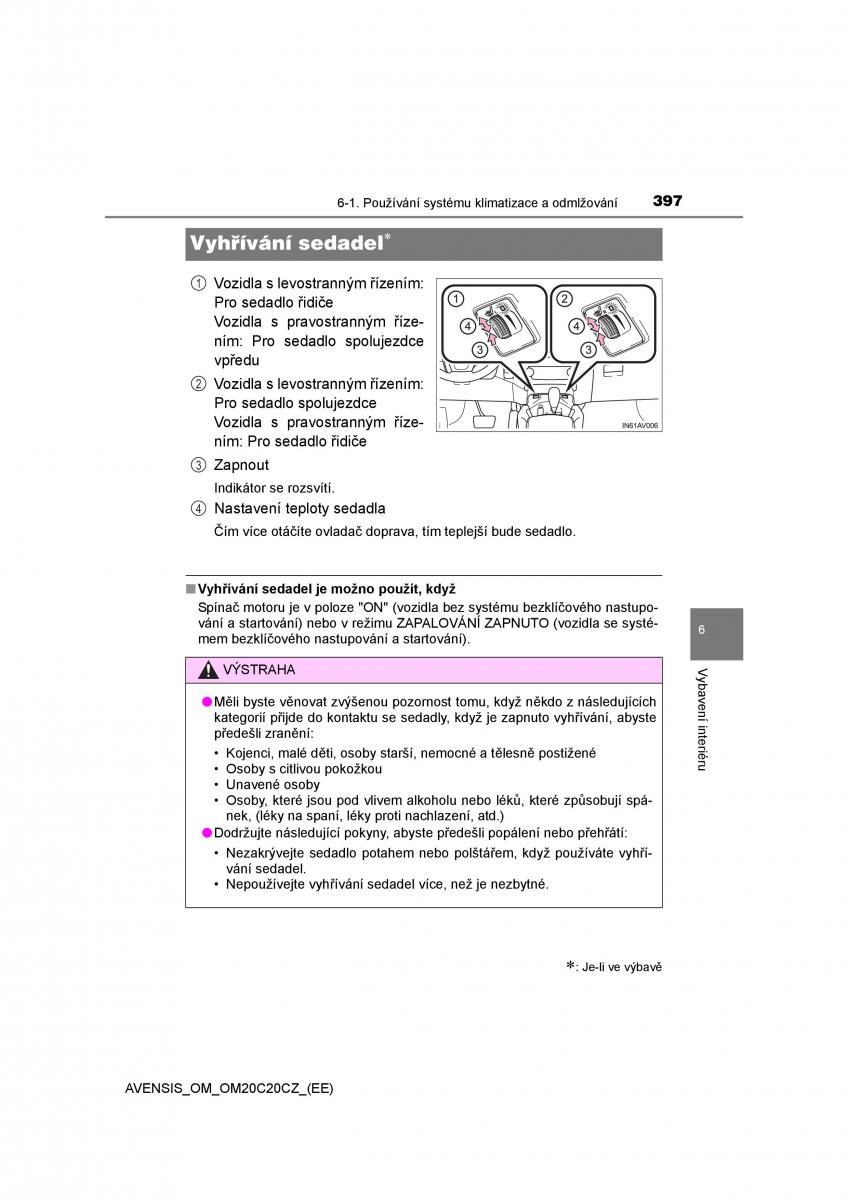 Toyota Avensis IV 4 navod k obsludze / page 397